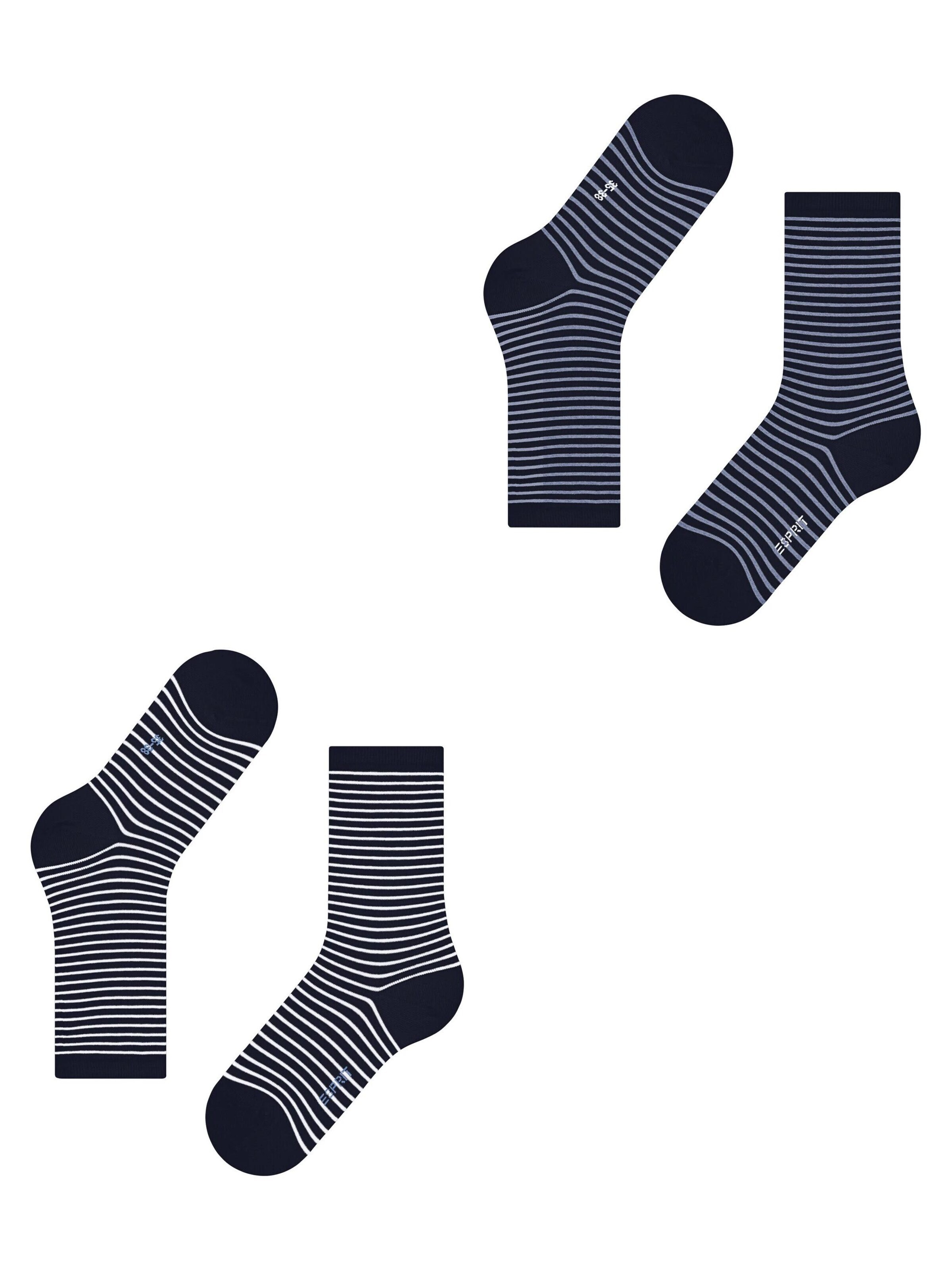 ESPRIT Socks 'Fine Line 2-Pack' in Mixed colors