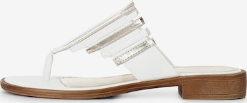 Sandalo di CAFè NOIR in bianco: frontale