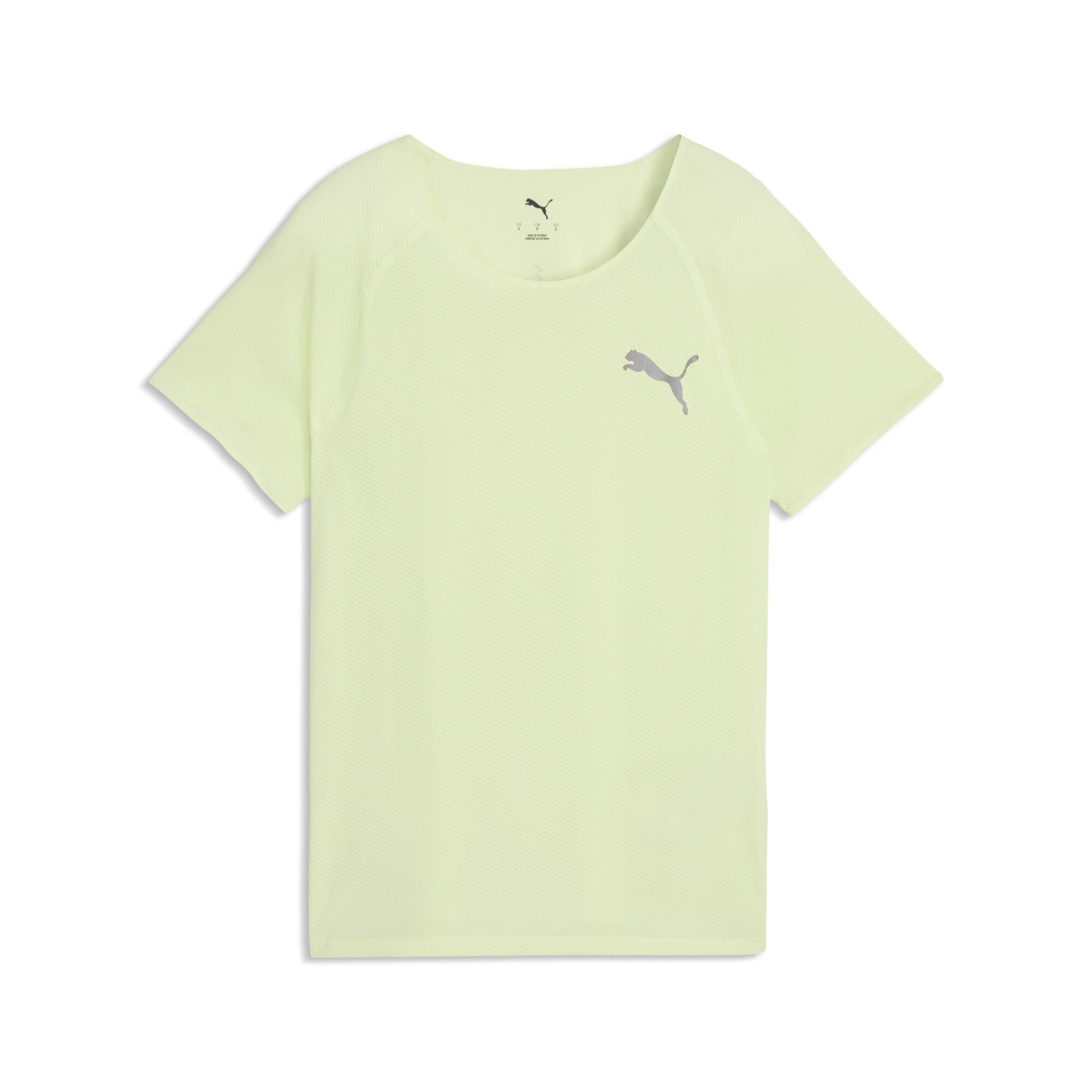 PUMA T-shirt fonctionnel en vert clair / noir, Vue avec produit