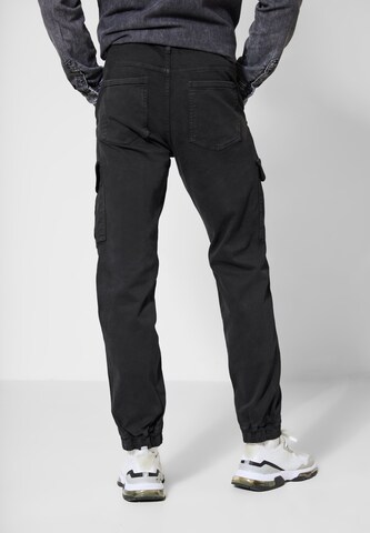 Street One MEN Regular Cargo Pants in Black