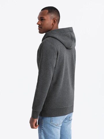 Ombre Sweatvest 'OM-SSZP-0186' in Grijs