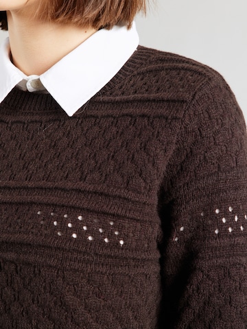 VERO MODA Sweter 'VMLEO' w kolorze brązowy