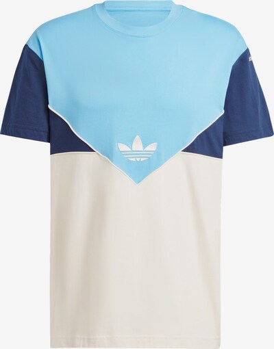 ADIDAS ORIGINALS T-Shirt 'Adicolor Seasonal Archive' en écru / bleu marine / bleu ciel / blanc, Vue avec produit