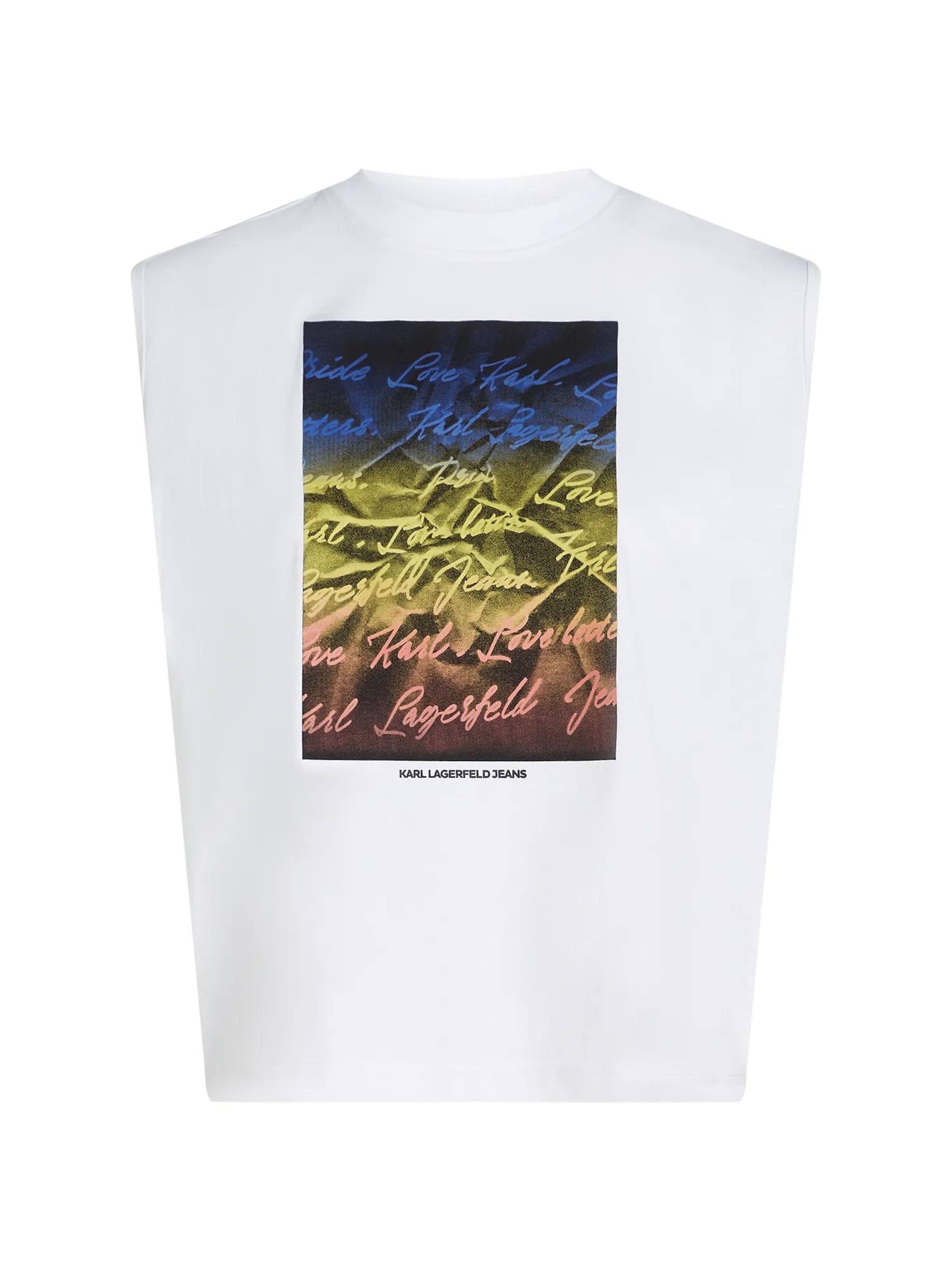 KARL LAGERFELD JEANS Top | bela barva: sprednja stran