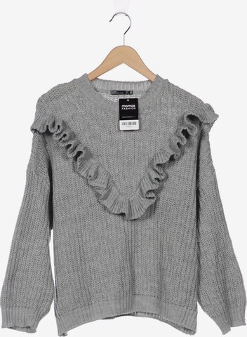 Bershka Sweater & Cardigan in M in Grey: front