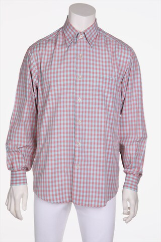 Ermenegildo Zegna Button Up Shirt in L in Blue: front