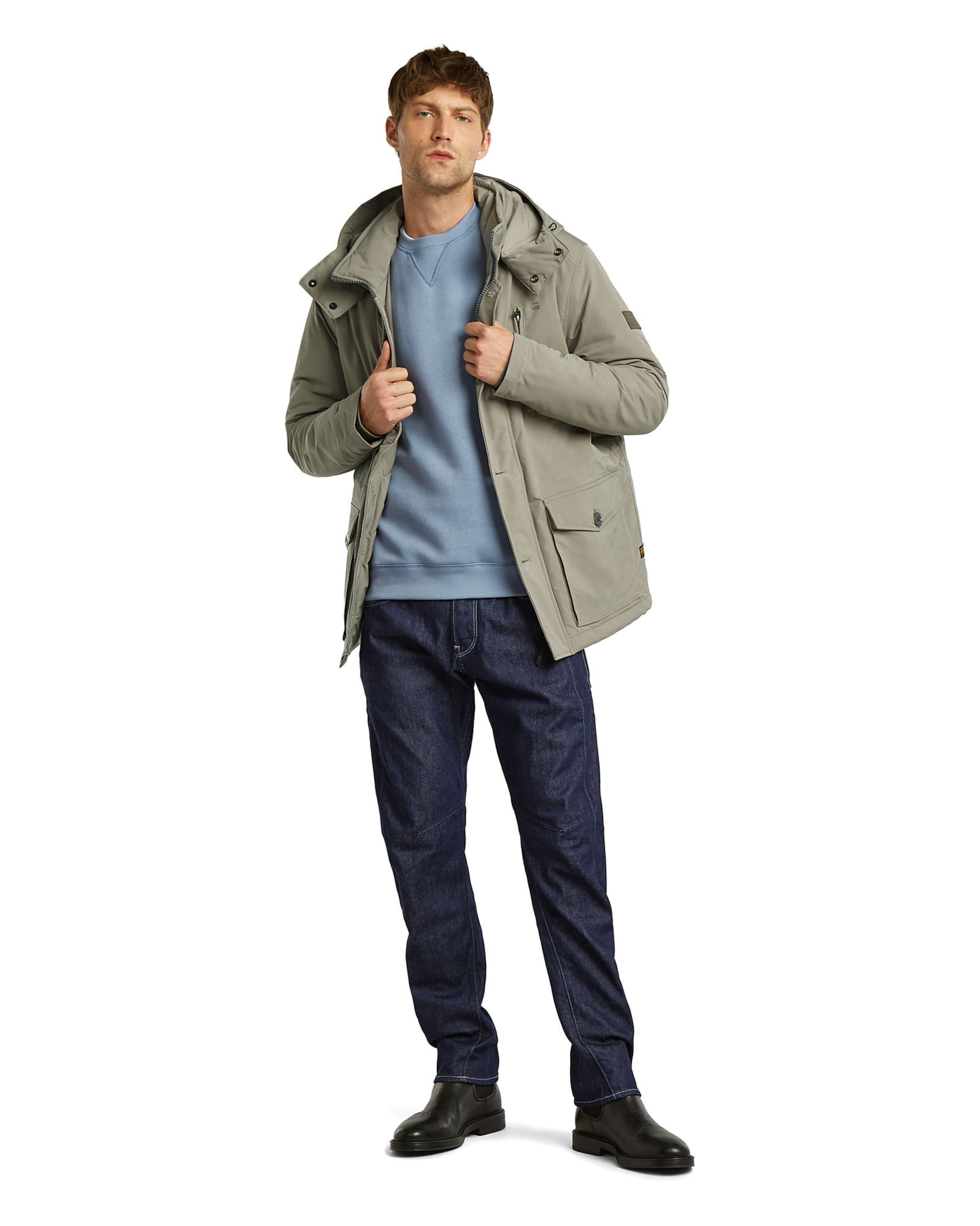 G-STAR Between-Seasons Parka 'Vodan' in Grey