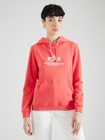 ALPHA INDUSTRIES Sweatshirt in Red: front