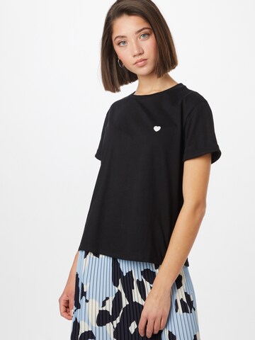 OPUS - Camiseta 'Serz' en negro: frente