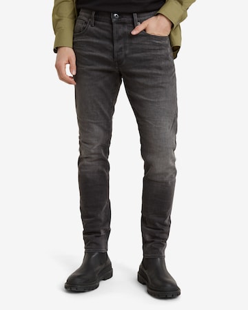 G-STAR Slimfit Jeans '3301' in Grijs: voorkant