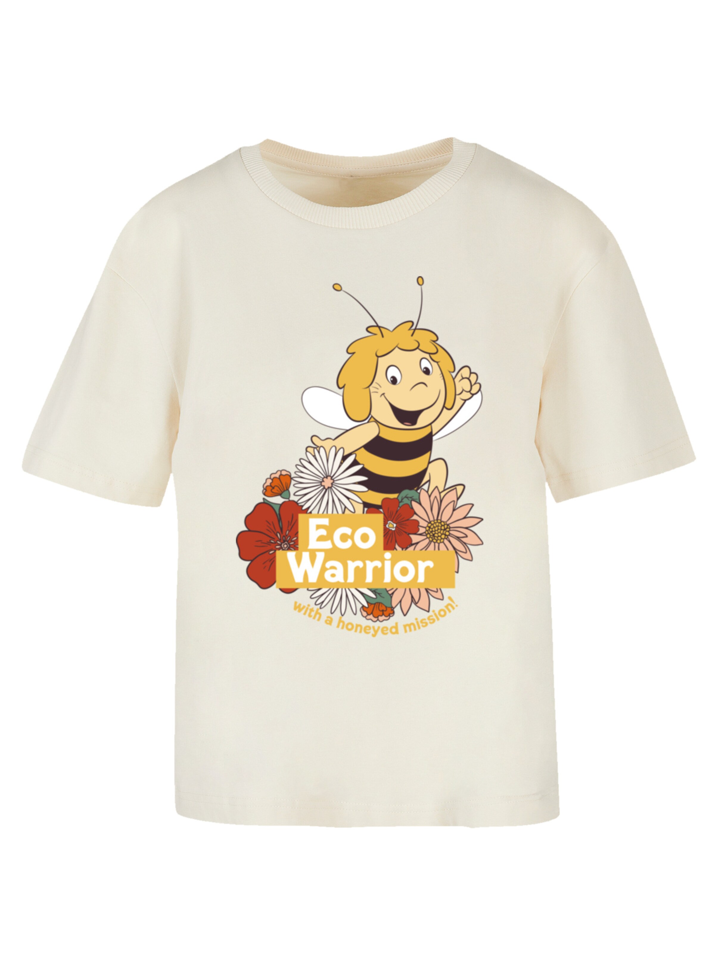 F4NT4STIC Shirt 'Die Biene Maja' in Beige: Vorderseite