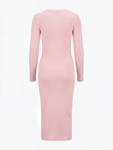 Nudyess Strickkleid 'Eos Maxi' in Pink
