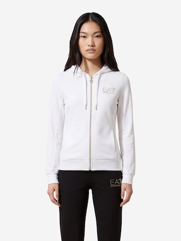 Coupe slim Pantalon de sport '8NTV51 TJ9RZ' EA7 Emporio Armani en blanc
