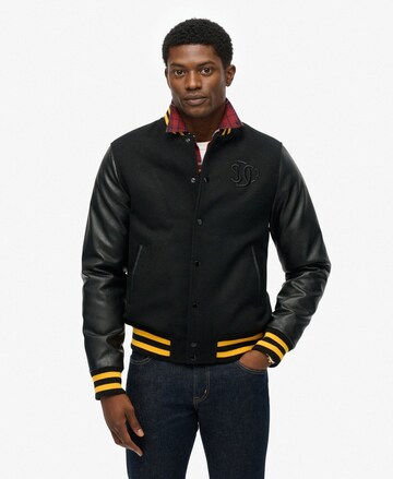 Veste mi-saison Superdry en noir : devant