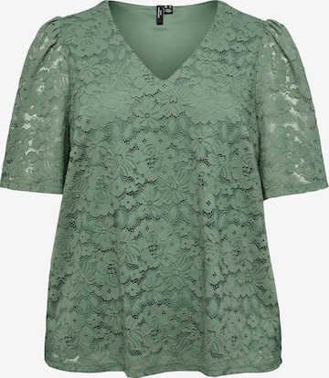 Vero Moda CurveBluza 'VMCHONEY' - zelena boja: prednji dio