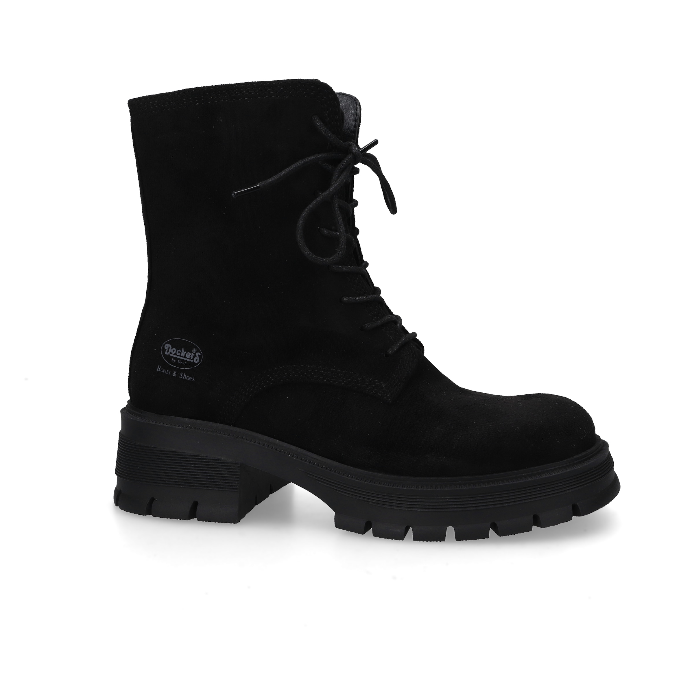 Dockers by Gerli Lace-Up Shoes in Black: front