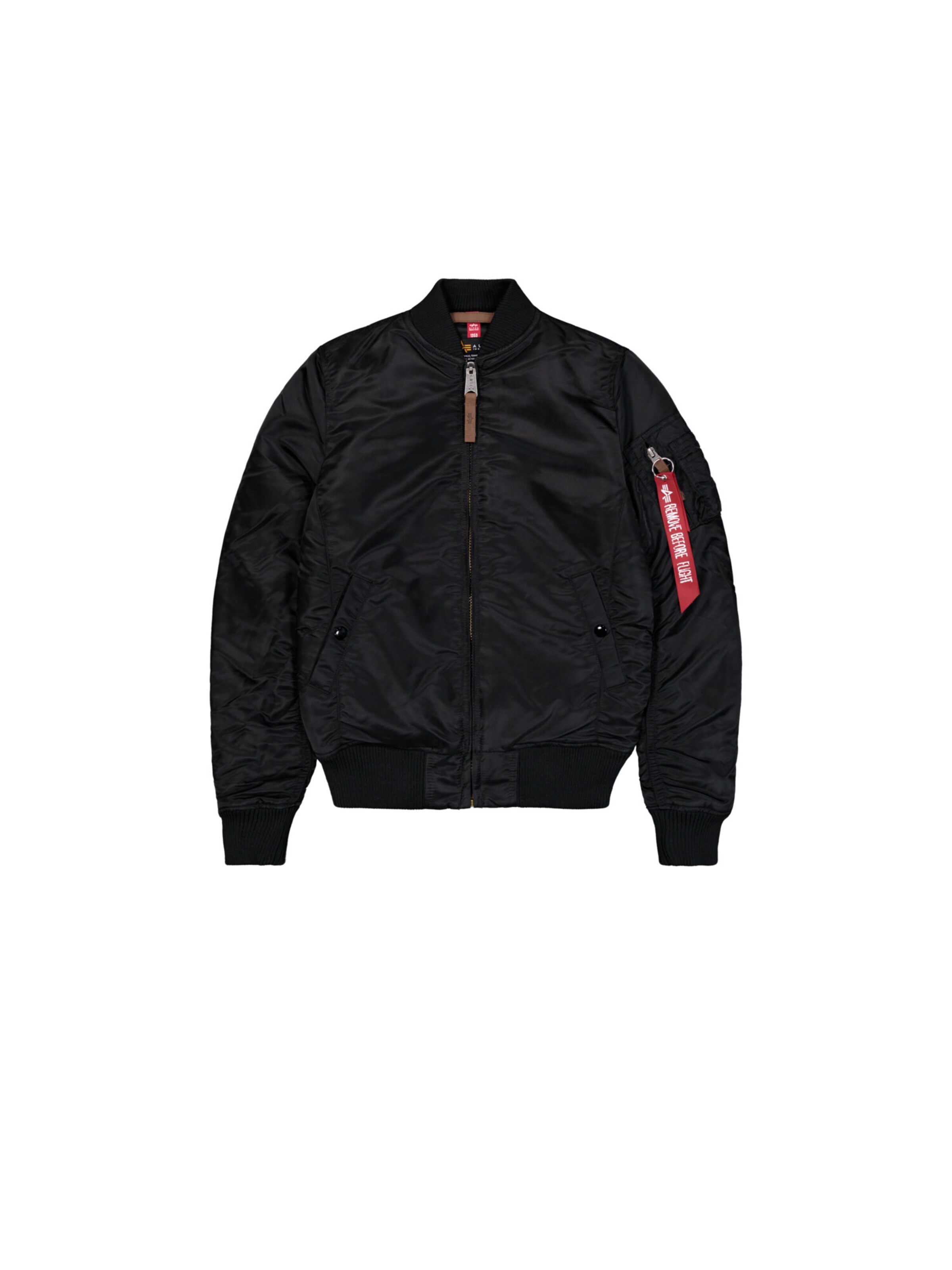ALPHA INDUSTRIES Between-Season Jacket 'MA-1 VF 59' in Black: front