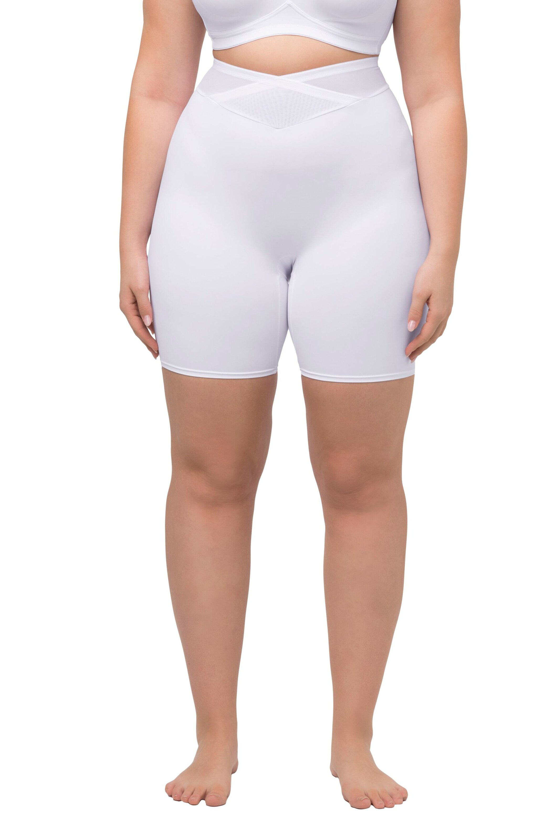 Ulla Popken Shapinghose in Weiß: Vorderseite