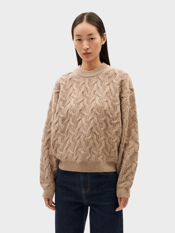 Thinking MU Sweater 'CARMEN' in Beige: front