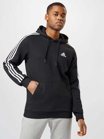 juoda ADIDAS SPORTSWEAR Sportinio tipo megztinis: priekis