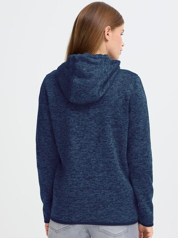 Oxmo Fleece jacket ' OXELFE HOODED ' in Blue