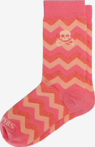 rožinė Scalpers Kojinės 'Lurex': priekis