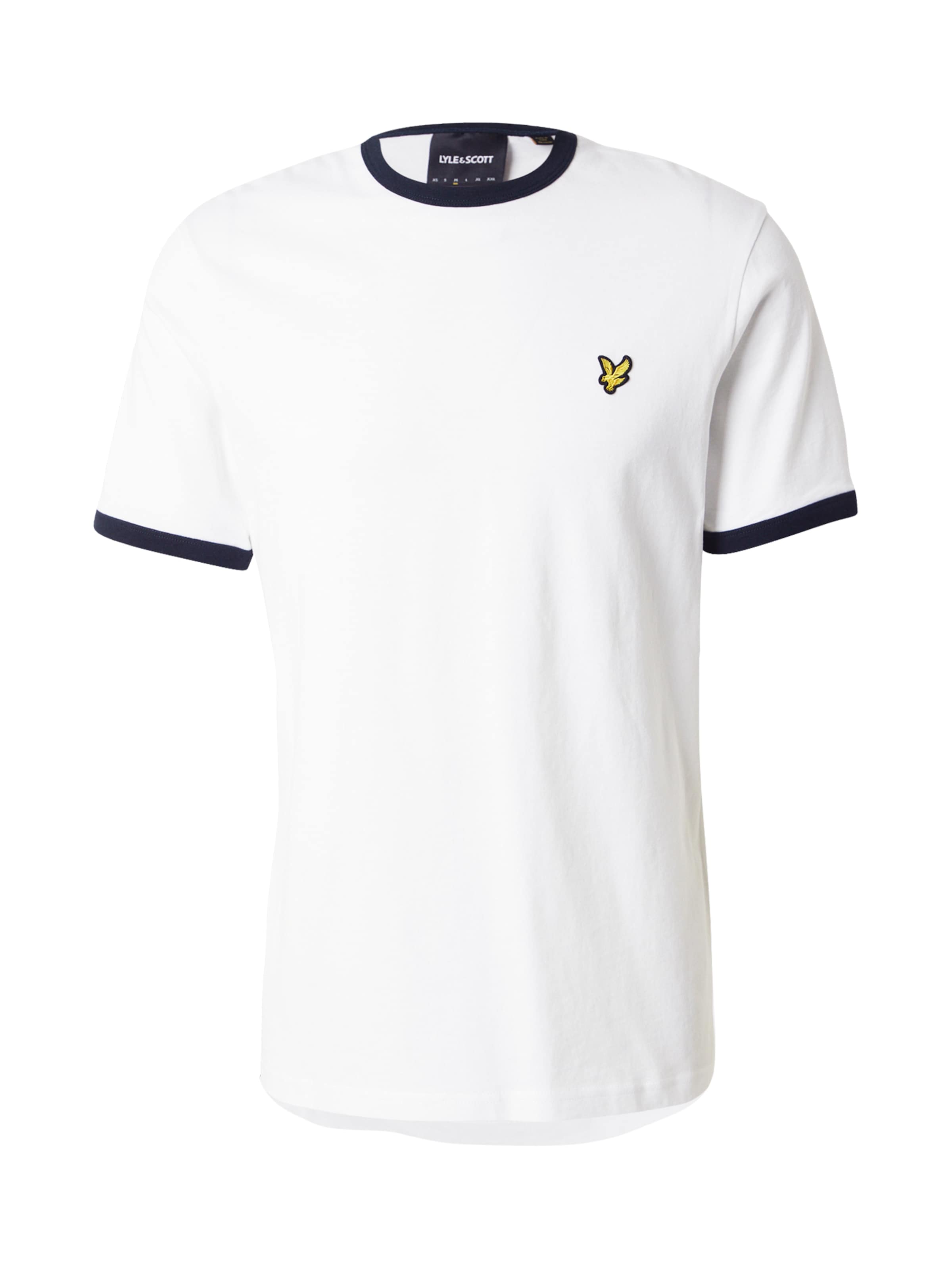 Lyle & Scott Bluser & t-shirts 'Ringer' i hvid: forside