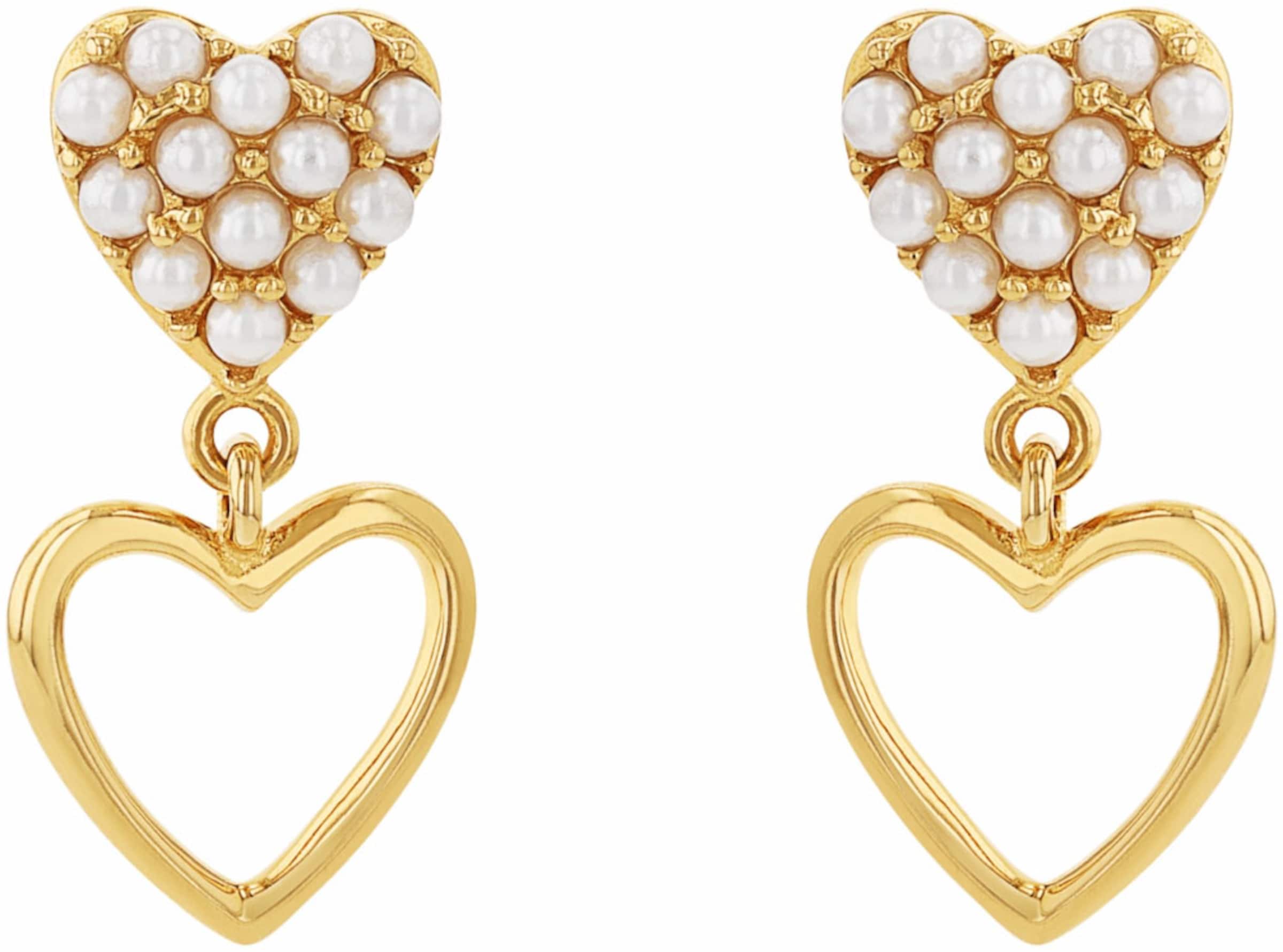 AMOR Earrings in Gold: front