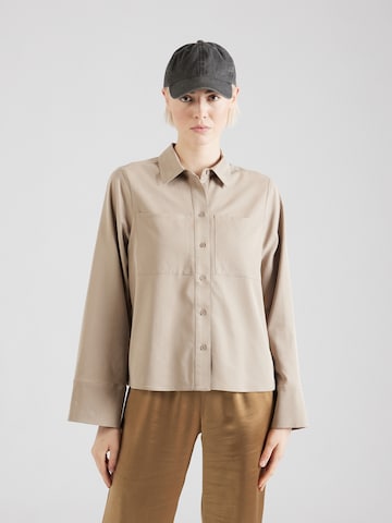 SELECTED FEMME Blus 'REBA' i beige: framsida