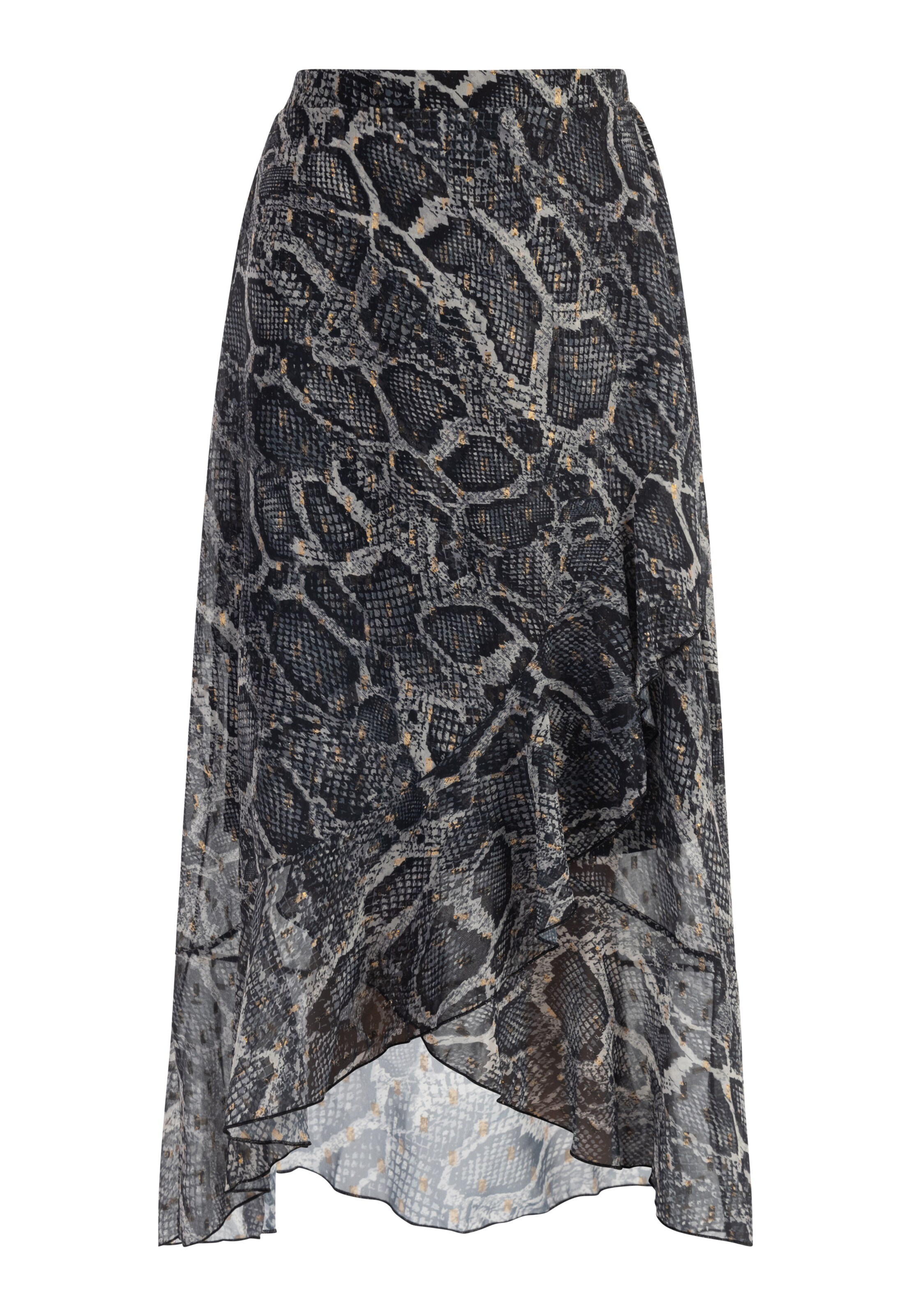 faina Φούστα σε μαύρο: μπροστά