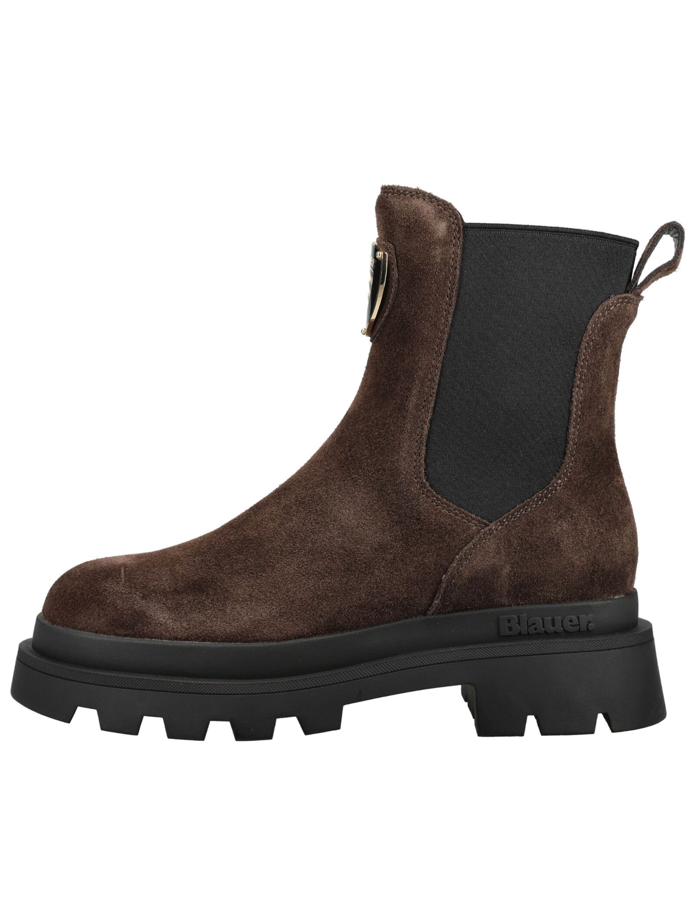 Blauer.USA Chelsea boots in Bruin: zijkant