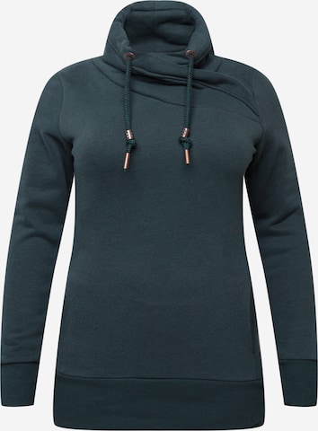 Ragwear Plus Sweatshirt 'NESKA' i grön: framsida