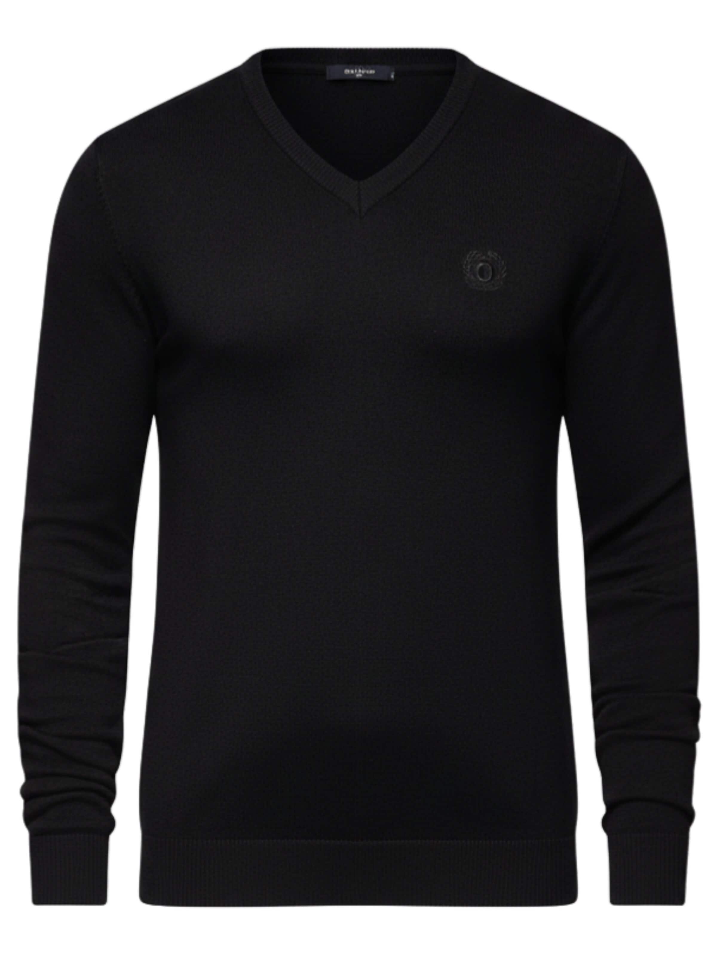 Pullover di Ombre in nero: frontale