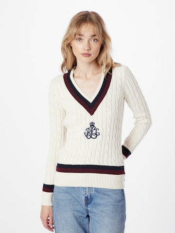 Lauren Ralph Lauren Trui 'MEREN' in Beige: voorkant