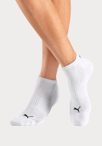 PUMA Αθλητικές κάλτσες σε λευκό: μπροστά