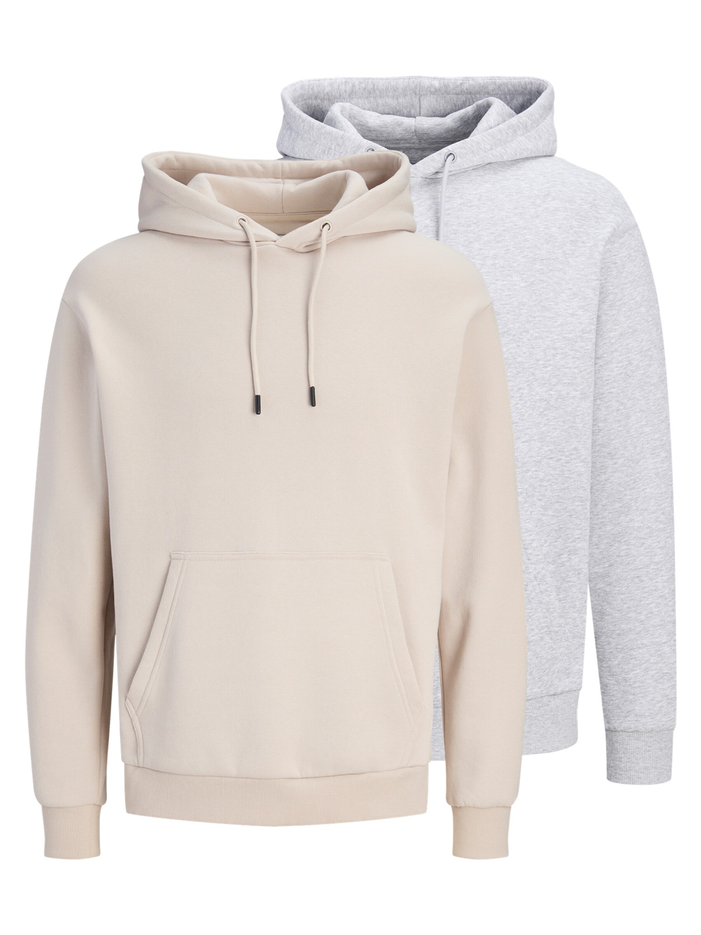 JACK & JONES Sweatshirt 'Bradley' in Silver: front