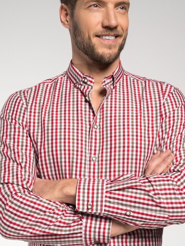 SPIETH & WENSKY Regular fit Traditional button up shirt in Red