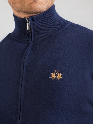 La Martina Strickjacke in Blau