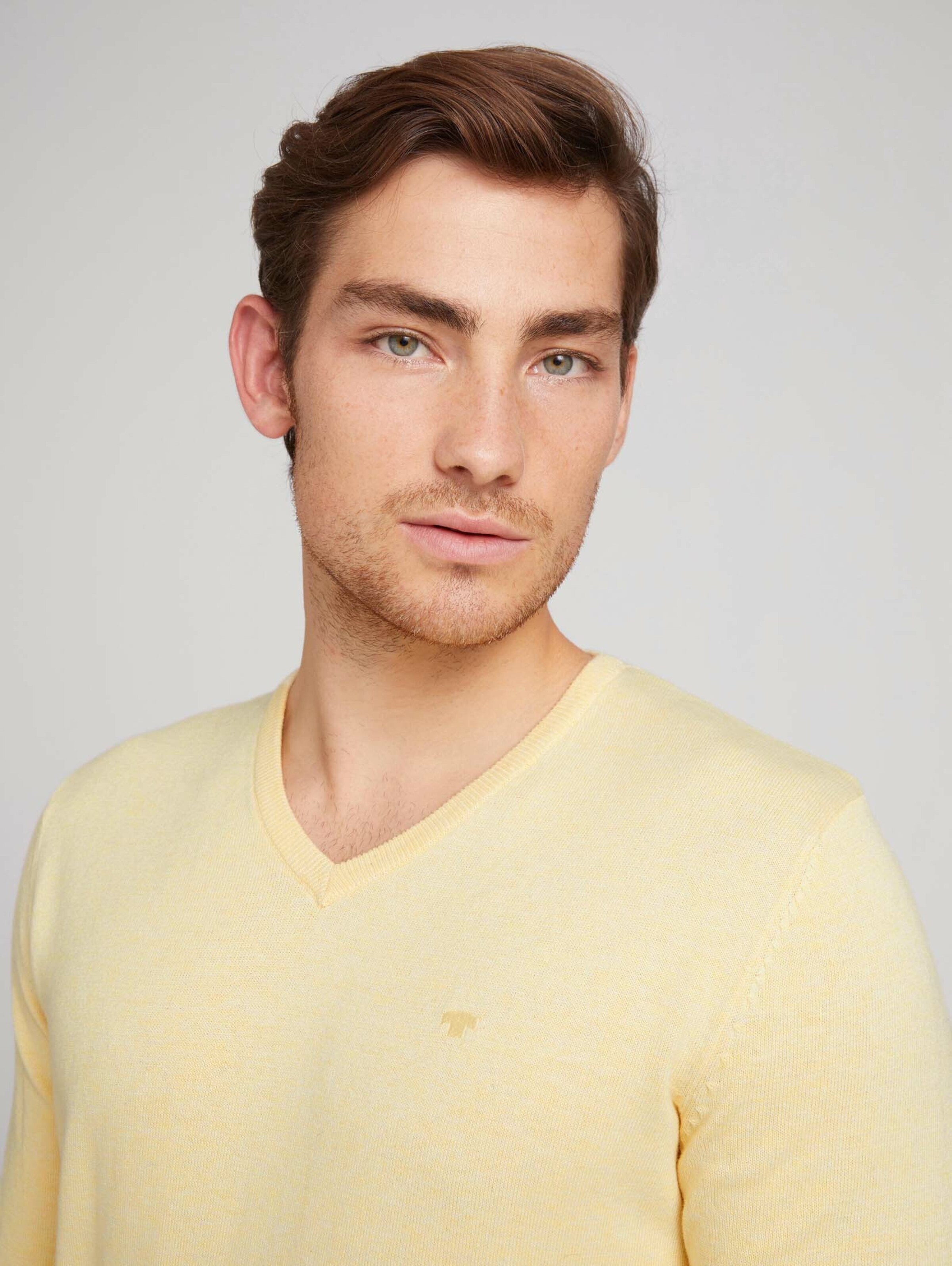 Männer Pullover & Strick TOM TAILOR Pullover in Gelb - KS18714 Männer Pullover & Strick TOM TAILOR Pullover in Gelb - KS18714