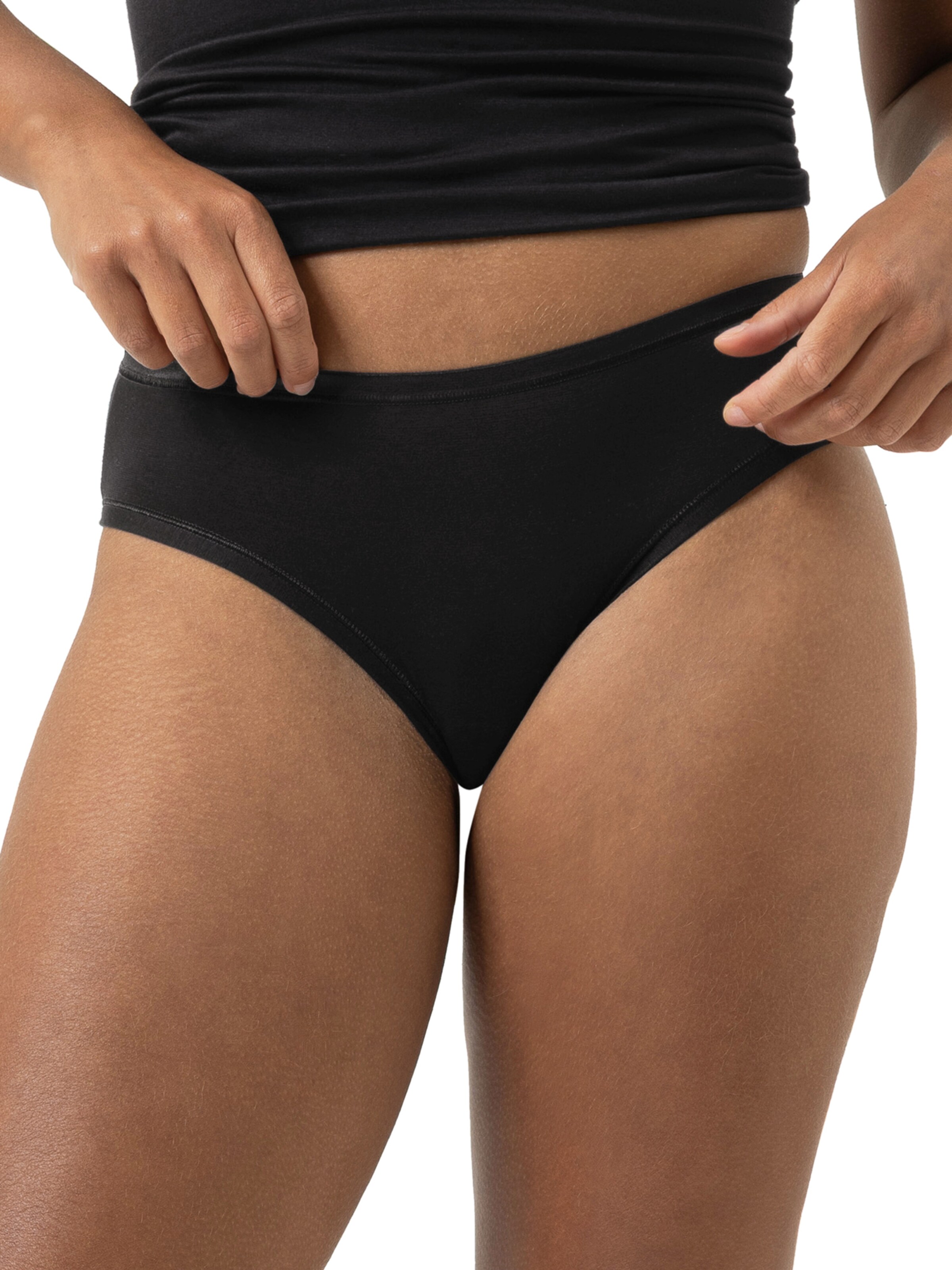 Mey Panty 'Modal Pure' in Schwarz: Vorderseite