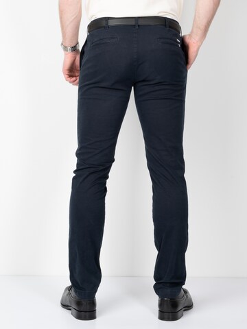 Coupe slim Pantalon chino Sunwill en bleu