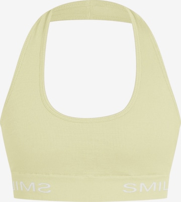 Smilodox Sport BH Azura Shaped Fit in Gelb: Vorderseite