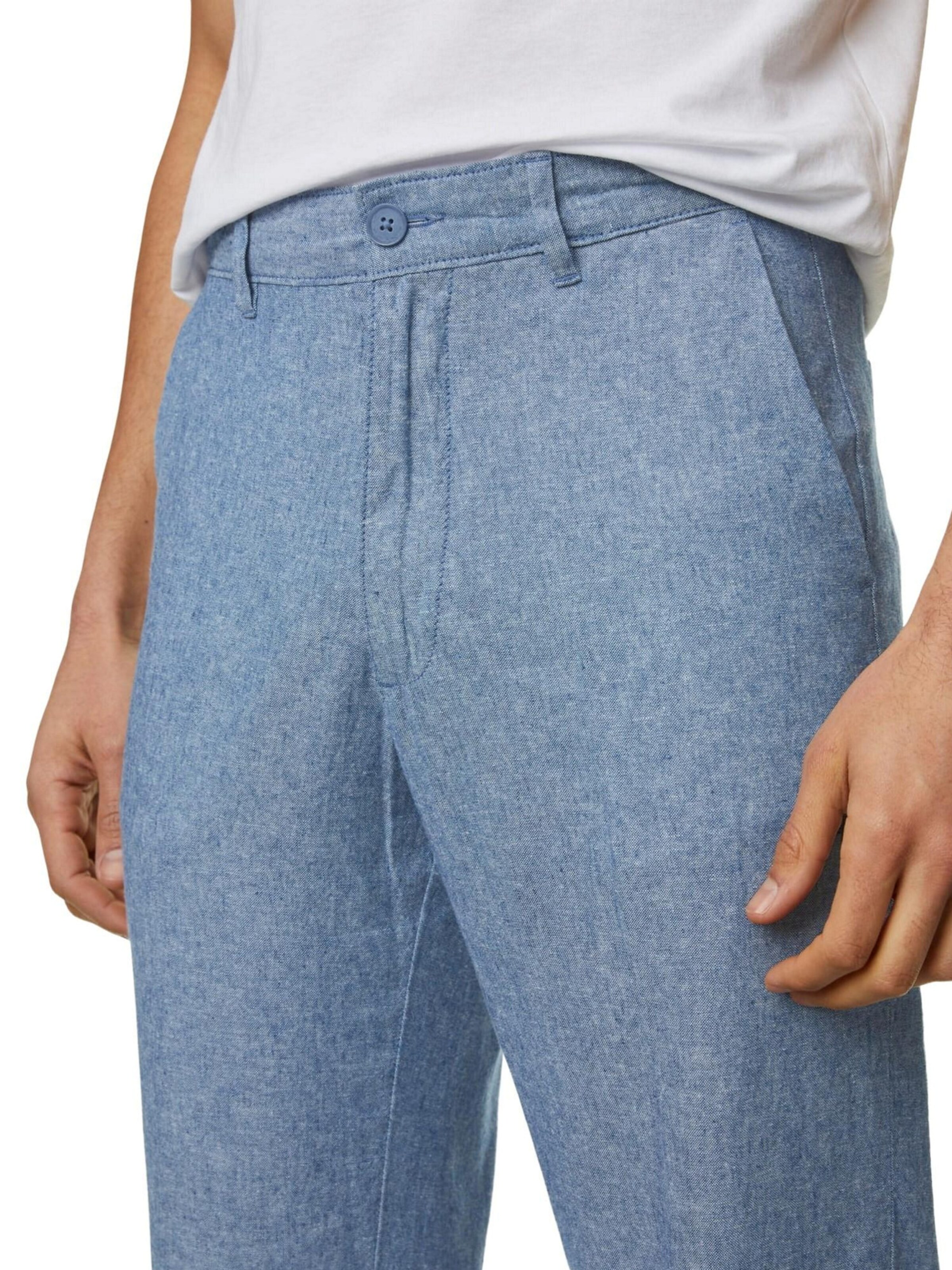 Regular Pantalon chino Marks & Spencer en bleu
