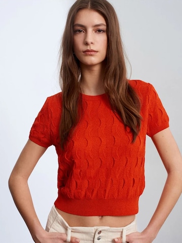 Dilvin Blouse 'Blusen' in Orange: front