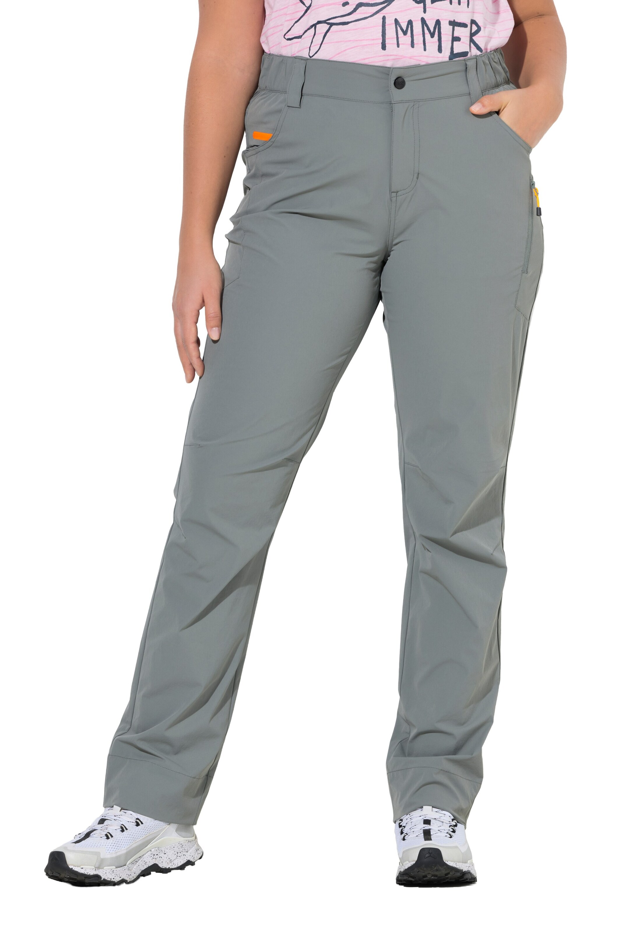 LAURASØN Regular Functionele broek in Grijs: voorkant