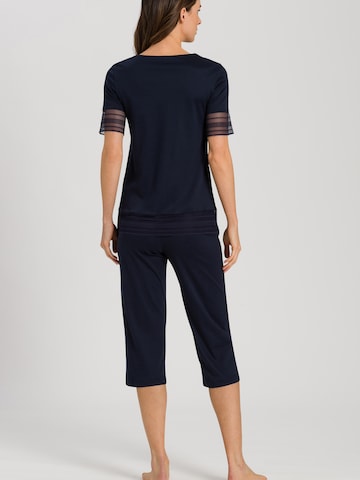 Hanro Pyjama 'Sina' in Blauw