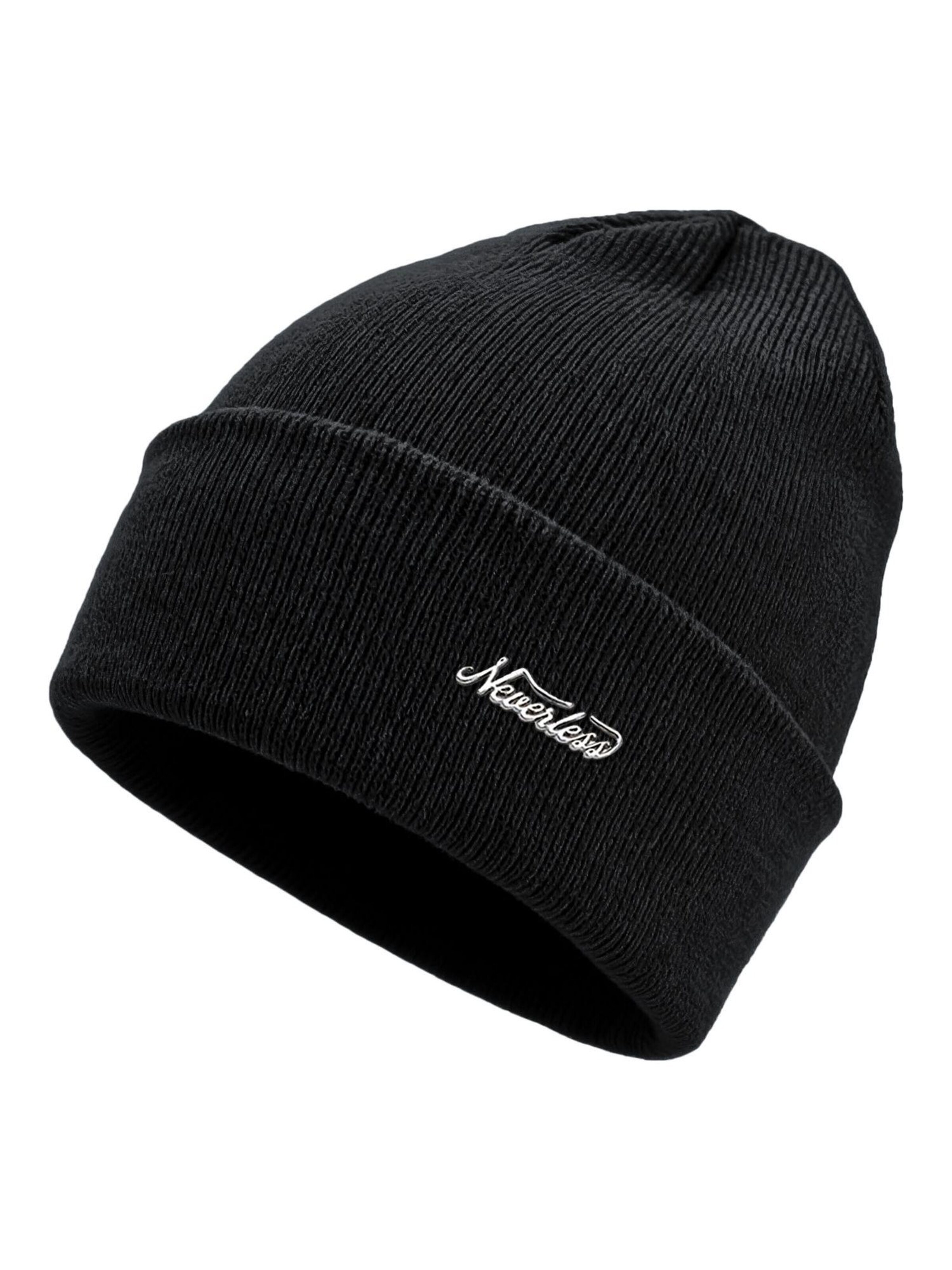 Neverless Beanie '36940' in Black: front