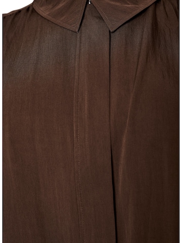 Camicia da donna 'Cilde' di Zizzi in marrone