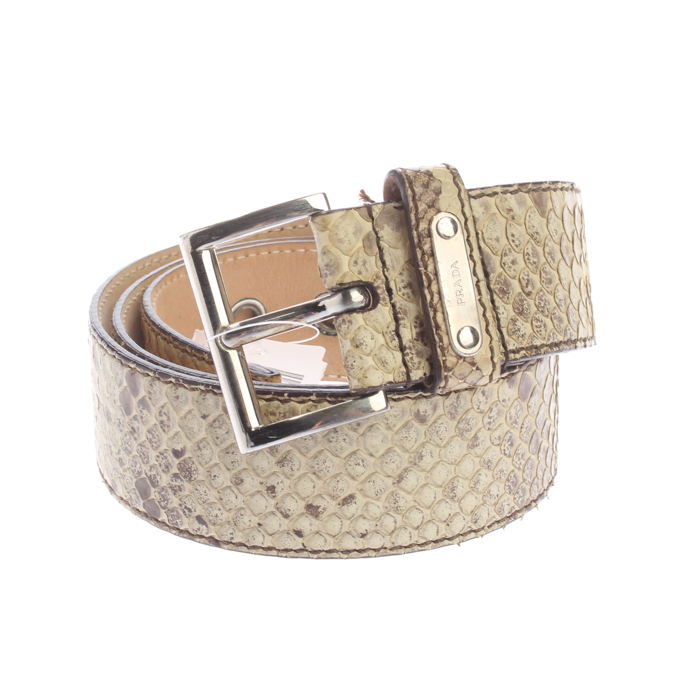 PRADA Gürtel M in Grau: Vorderseite