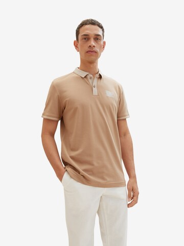 TOM TAILOR Poloshirt in Braun